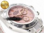 Daytona SS Bezel Noob Best Edition Pink Dial on SS Oyster Bracelet SA4130 - Görsel 7