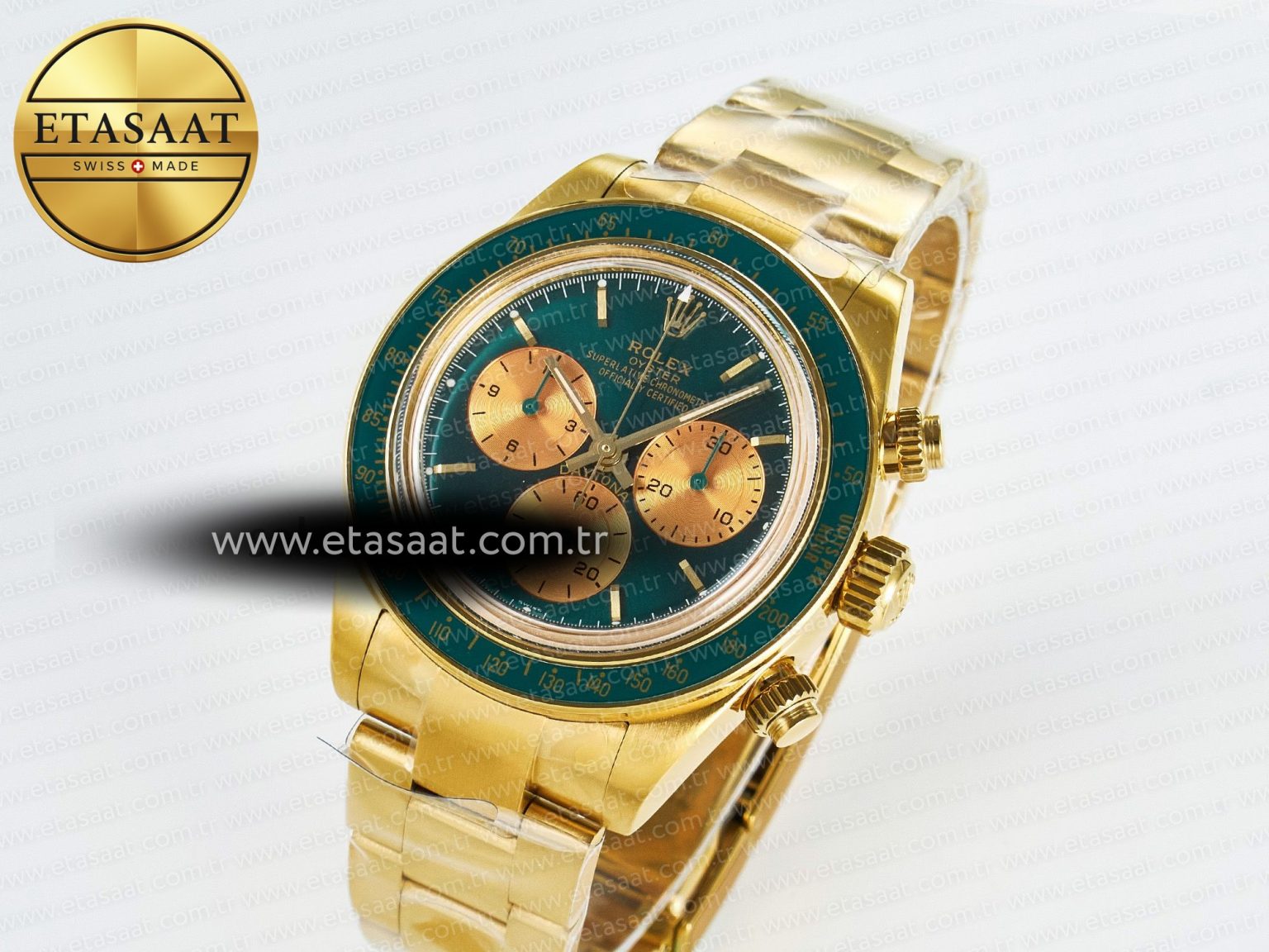 Daytona YG ADGF Best Edition Green/YG Dial on YG Bracelet A7750 - Görsel 1