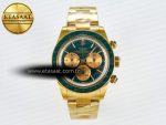 Daytona YG ADGF Best Edition Green/YG Dial on YG Bracelet A7750 - Görsel 3