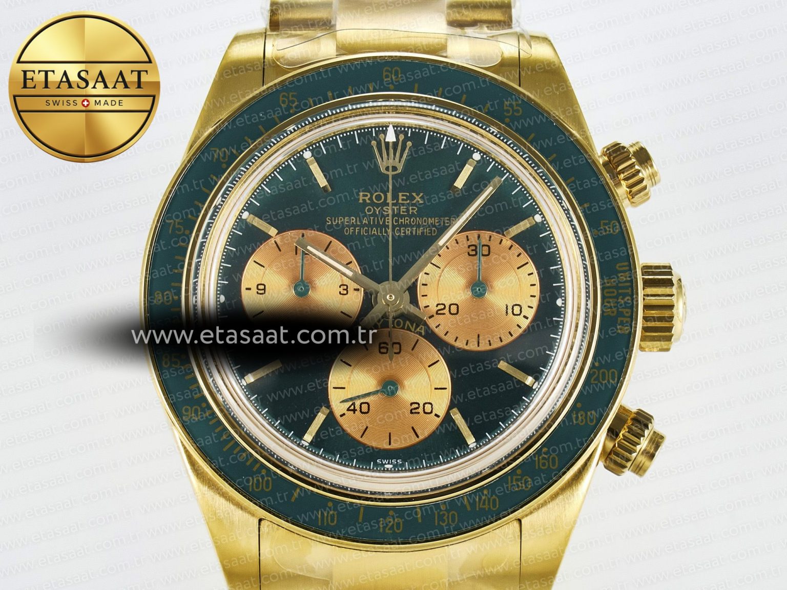Daytona YG ADGF Best Edition Green/YG Dial on YG Bracelet A7750 - Görsel 4