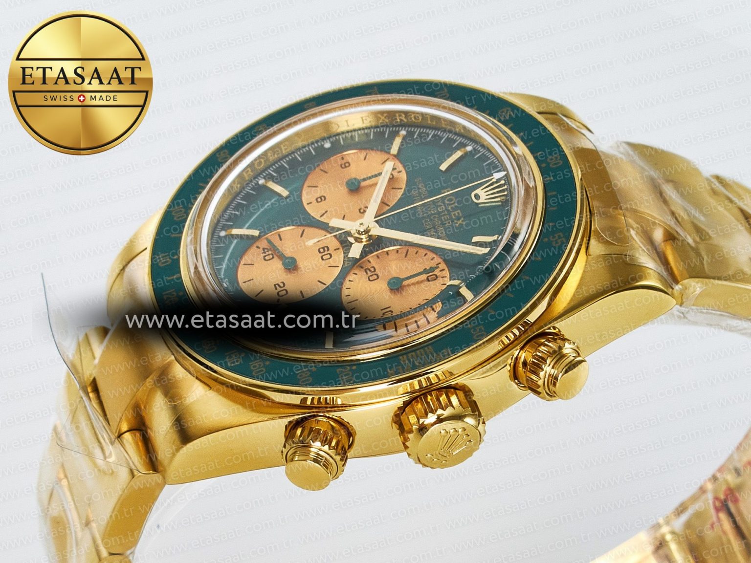 Daytona YG ADGF Best Edition Green/YG Dial on YG Bracelet A7750 - Görsel 6
