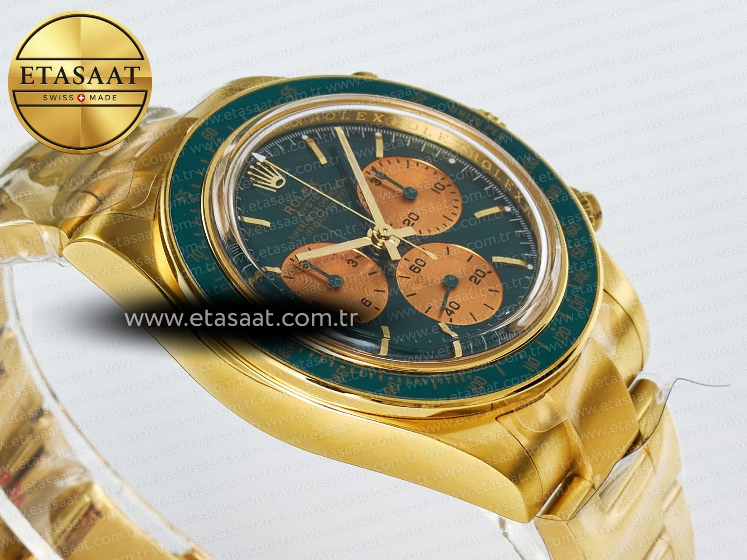 Daytona YG ADGF Best Edition Green/YG Dial on YG Bracelet A7750 - Görsel 7