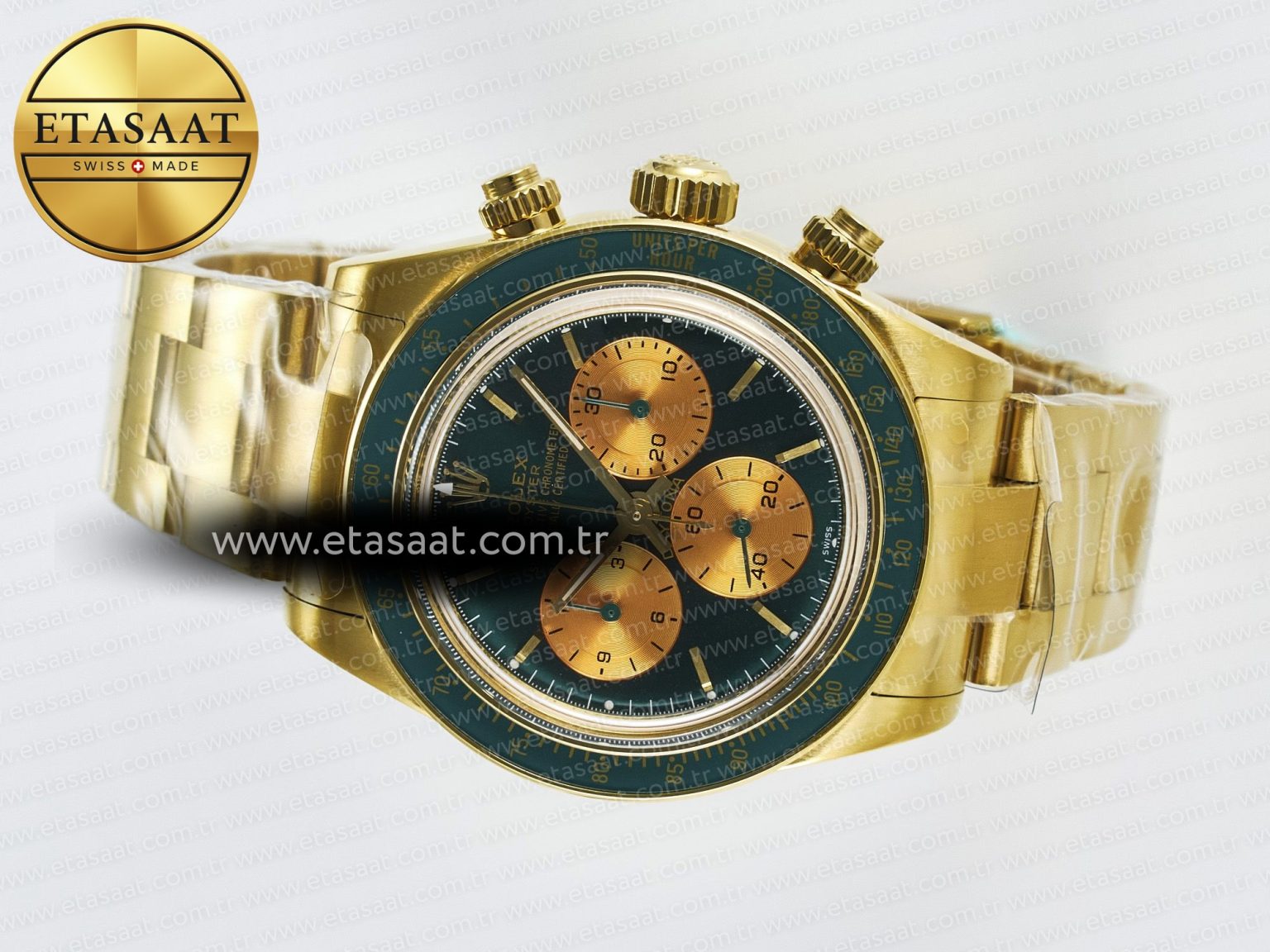Daytona YG ADGF Best Edition Green/YG Dial on YG Bracelet A7750 - Görsel 9