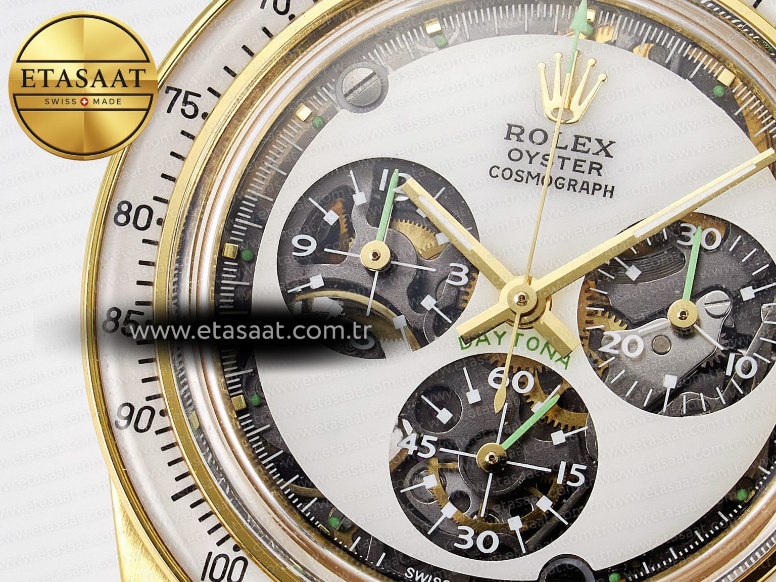 Daytona YG ADGF Best Edition YG/White Dial on YG Bracelet A7750 - Görsel 10