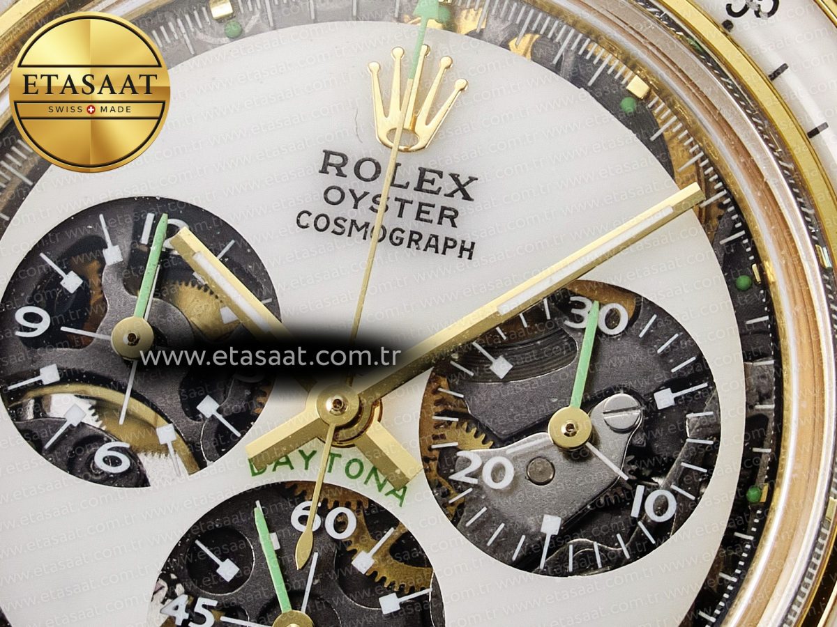 Daytona YG ADGF Best Edition YG/White Dial on YG Bracelet A7750 - Görsel 11