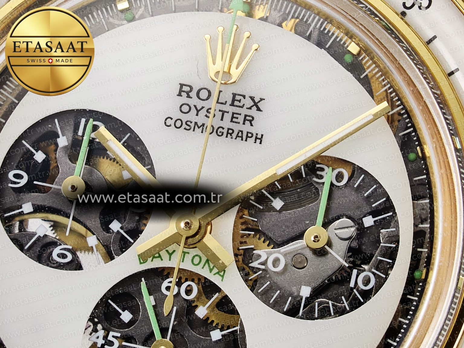 Daytona YG ADGF Best Edition YG/White Dial on YG Bracelet A7750 - Görsel 11