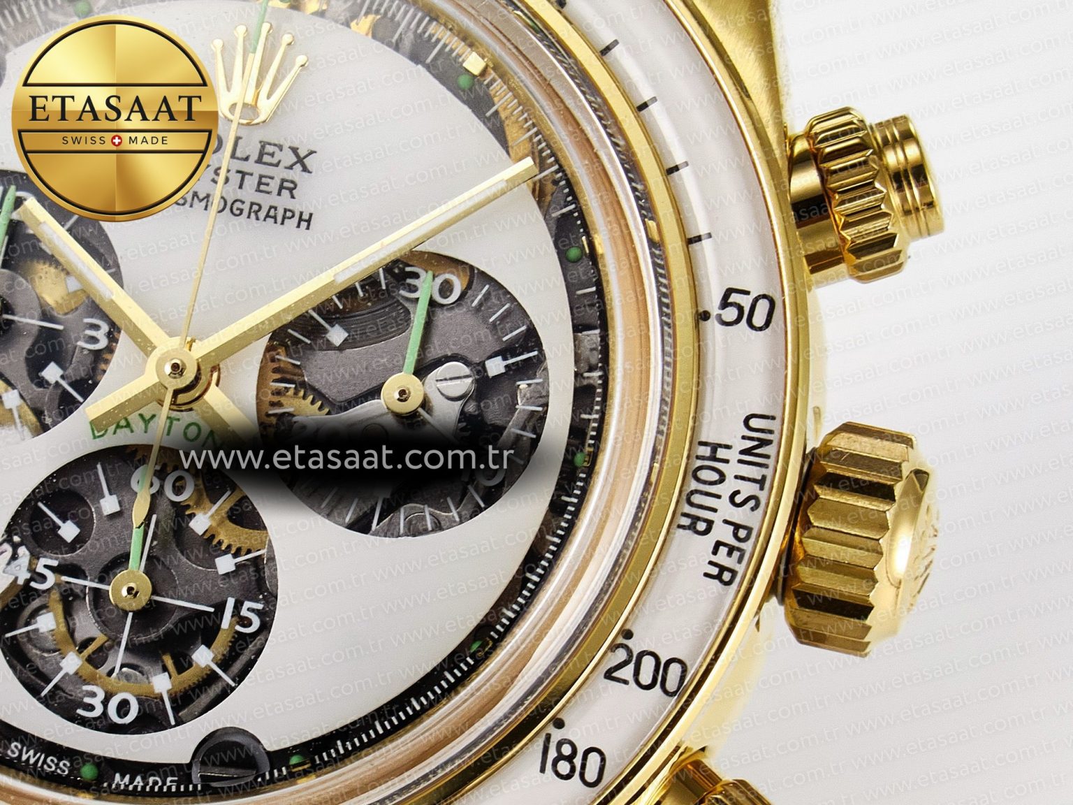 Daytona YG ADGF Best Edition YG/White Dial on YG Bracelet A7750 - Görsel 12