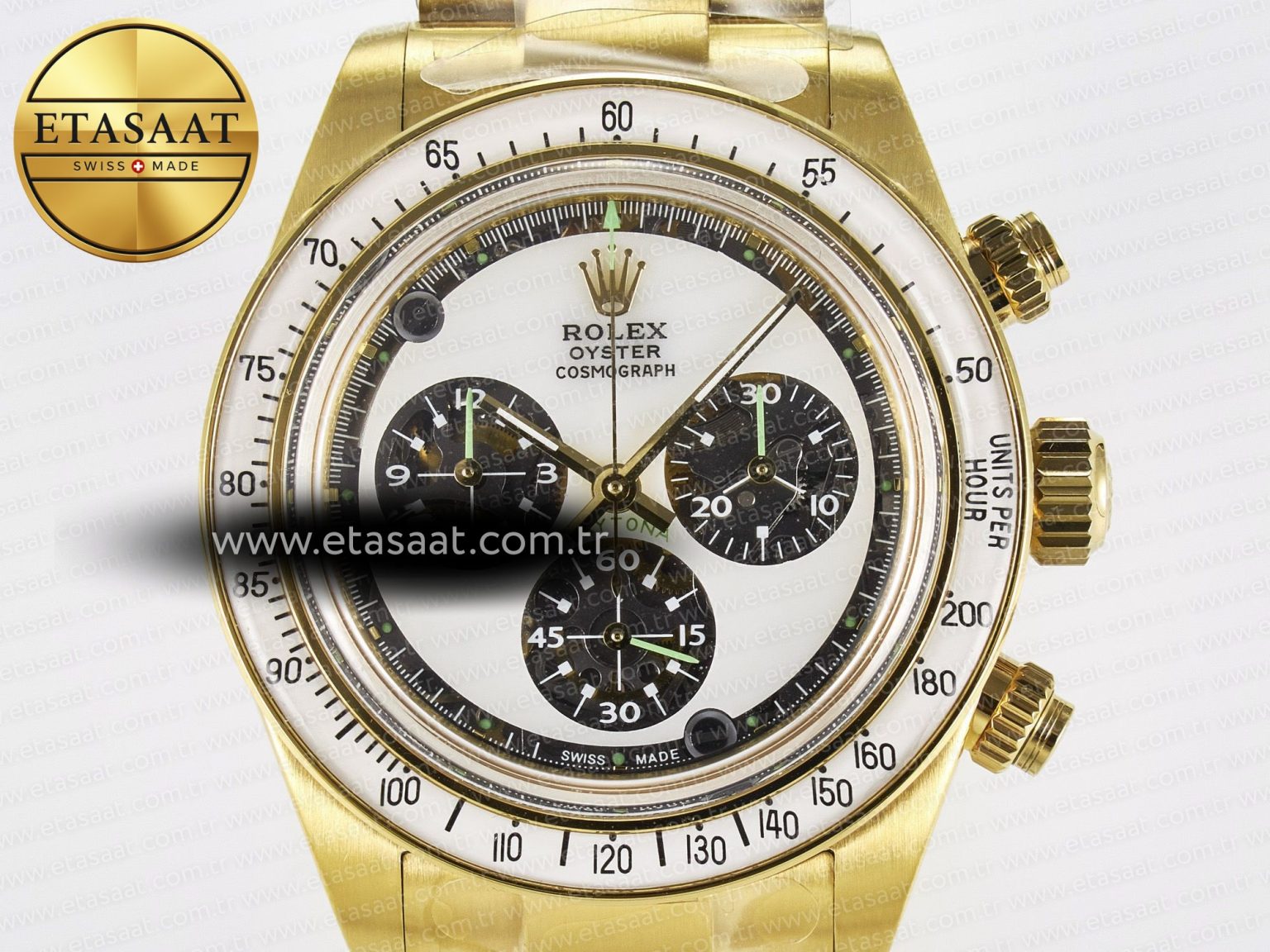 Daytona YG ADGF Best Edition YG/White Dial on YG Bracelet A7750 - Görsel 4