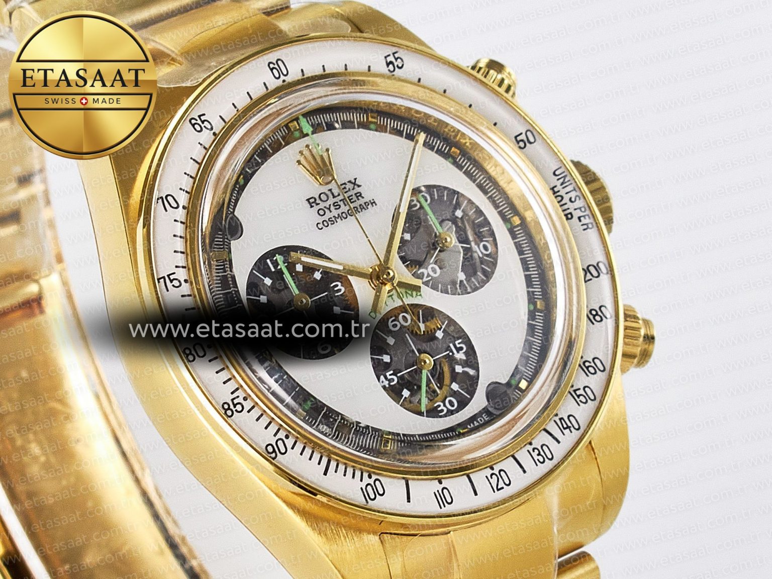 Daytona YG ADGF Best Edition YG/White Dial on YG Bracelet A7750 - Görsel 5
