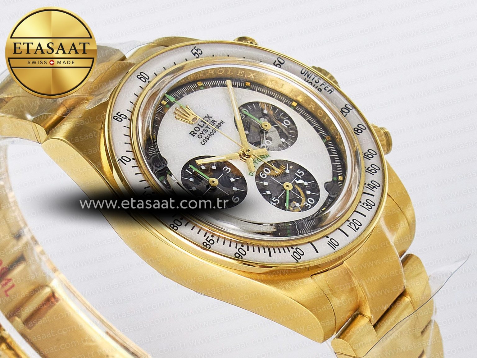 Daytona YG ADGF Best Edition YG/White Dial on YG Bracelet A7750 - Görsel 7