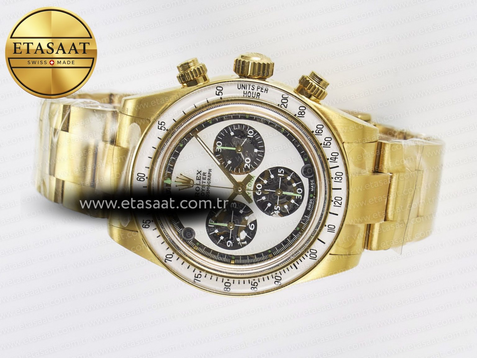 Daytona YG ADGF Best Edition YG/White Dial on YG Bracelet A7750 - Görsel 9