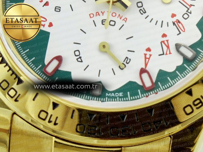 Daytona YG Noob Best Edition Green/White Dial on YG Oyster Bracelet SA4130 - Görsel 13