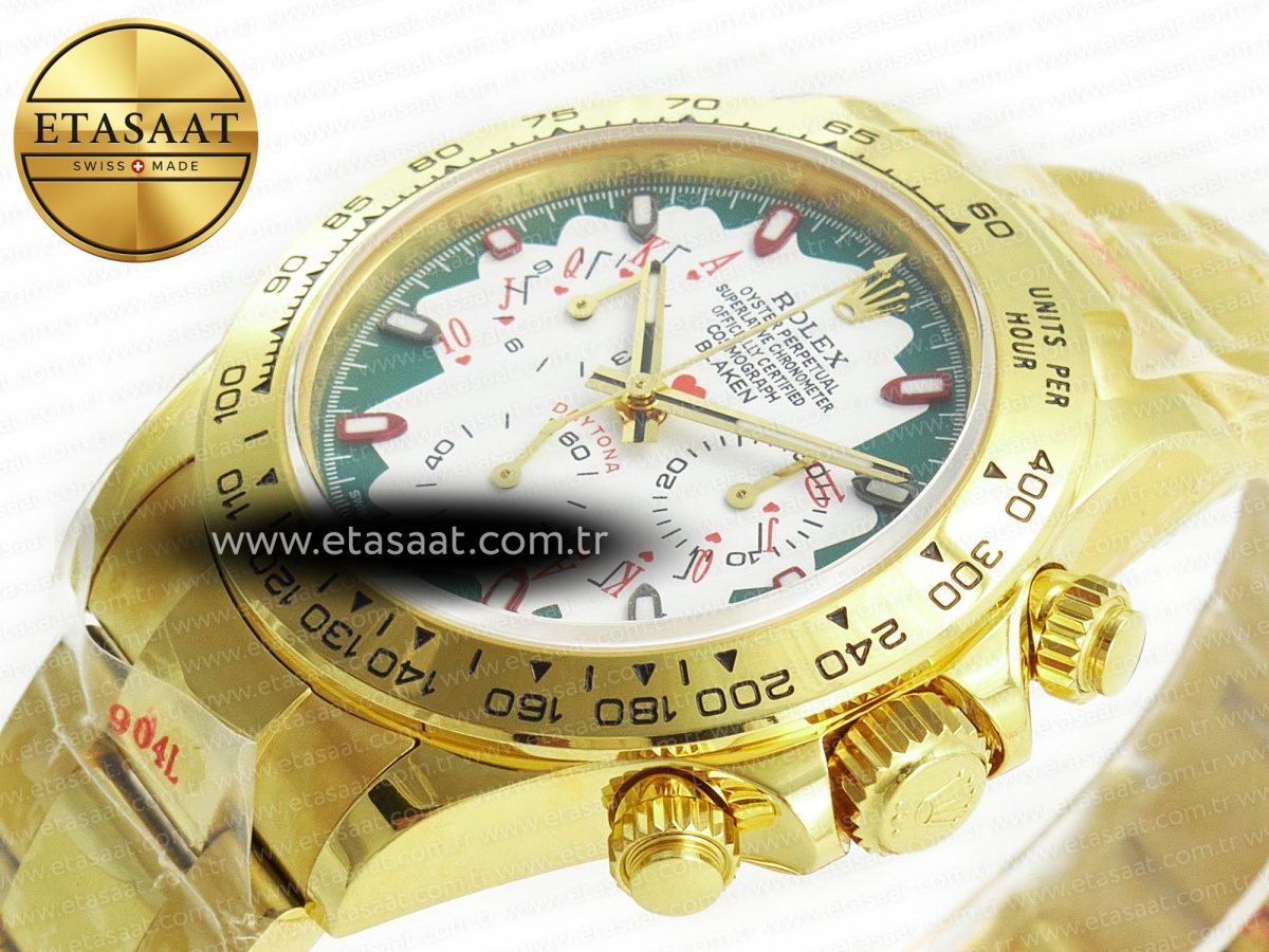 Daytona YG Noob Best Edition Green/White Dial on YG Oyster Bracelet SA4130 - Görsel 6