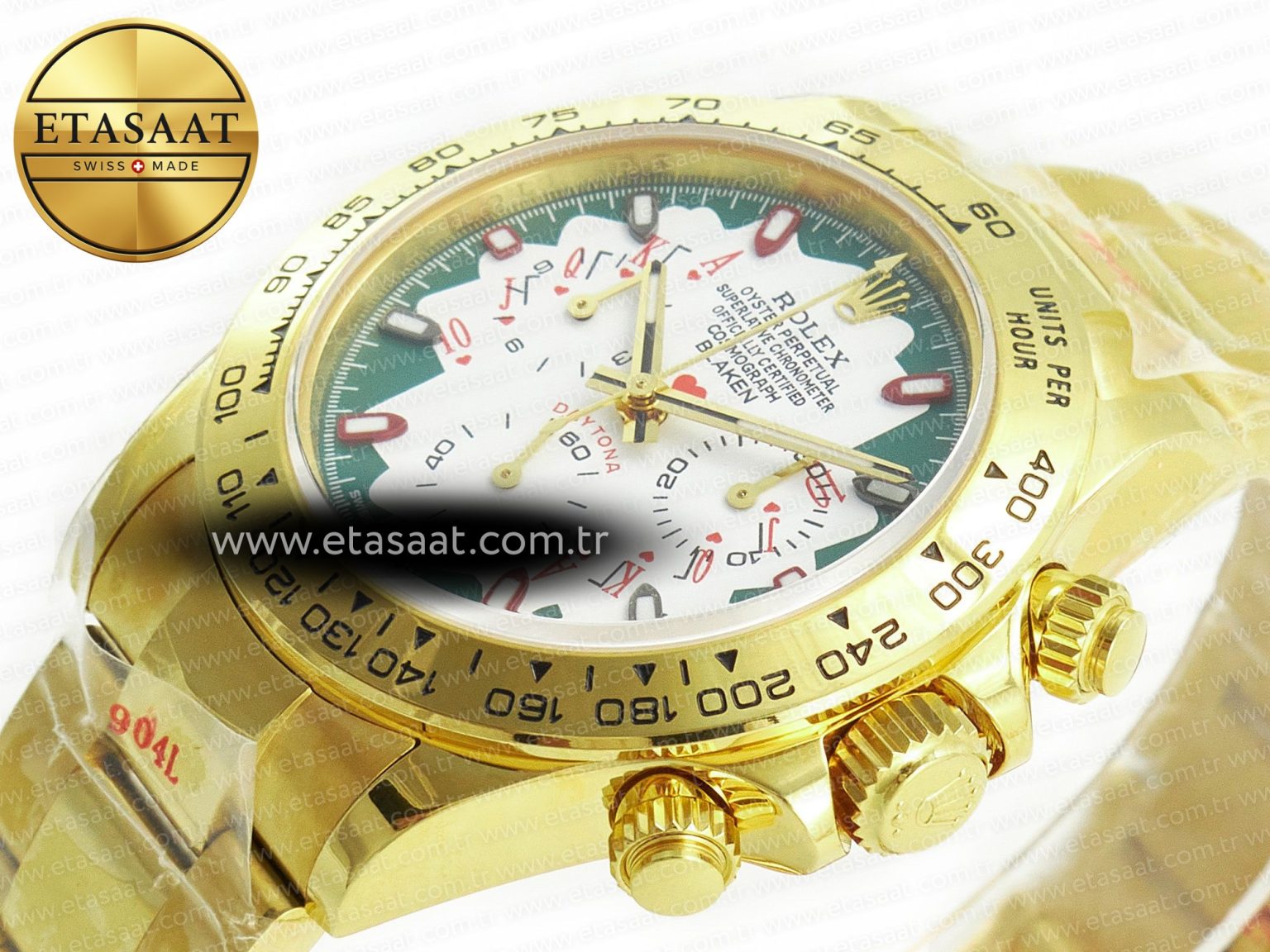 Daytona YG Noob Best Edition Green/White Dial on YG Oyster Bracelet SA4130 - Görsel 6