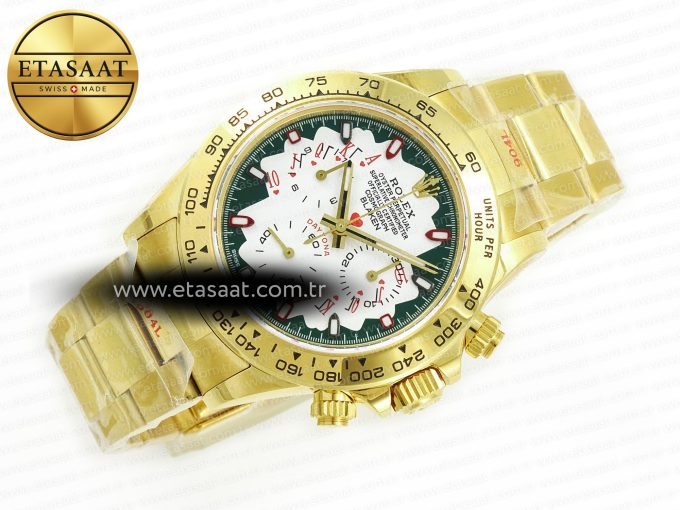 Daytona YG Noob Best Edition Green/White Dial on YG Oyster Bracelet SA4130 - Görsel 8