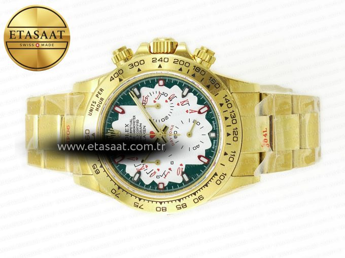 Daytona YG Noob Best Edition Green/White Dial on YG Oyster Bracelet SA4130 - Görsel 9