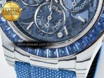Daytona ZIF REMOULD White Carbon GETF Best Edition Blue Skeleton Dial Blue Diamonds Bezel on Blue Nylon Strap DD4802 - Görsel 12