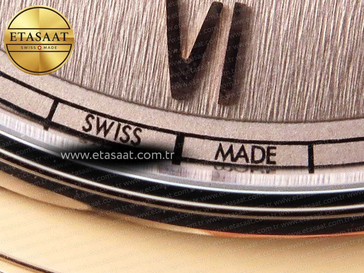 Omega De Ville Date Brown On Diamonds A8800 - Görsel 12
