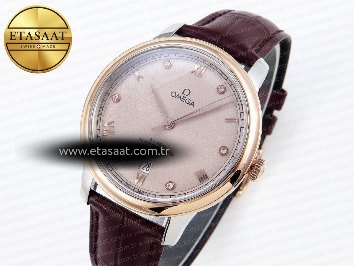 Omega De Ville Date Brown On Diamonds A8800 - Görsel 2