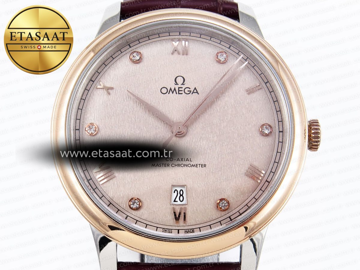 Omega De Ville Date Brown On Diamonds A8800 - Görsel 4
