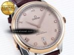 Omega De Ville Date Brown On Diamonds A8800 - Görsel 5