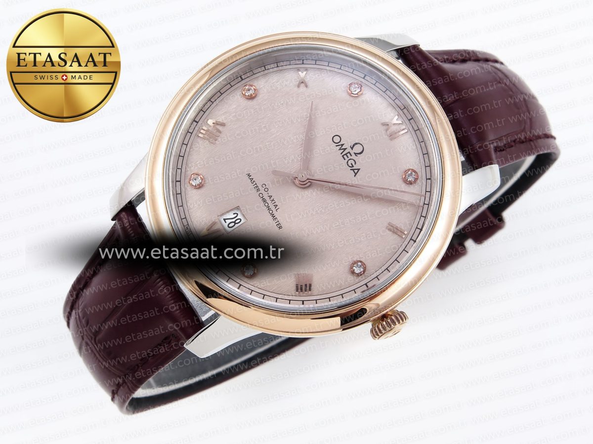 Omega De Ville Date Brown On Diamonds A8800 - Görsel 7