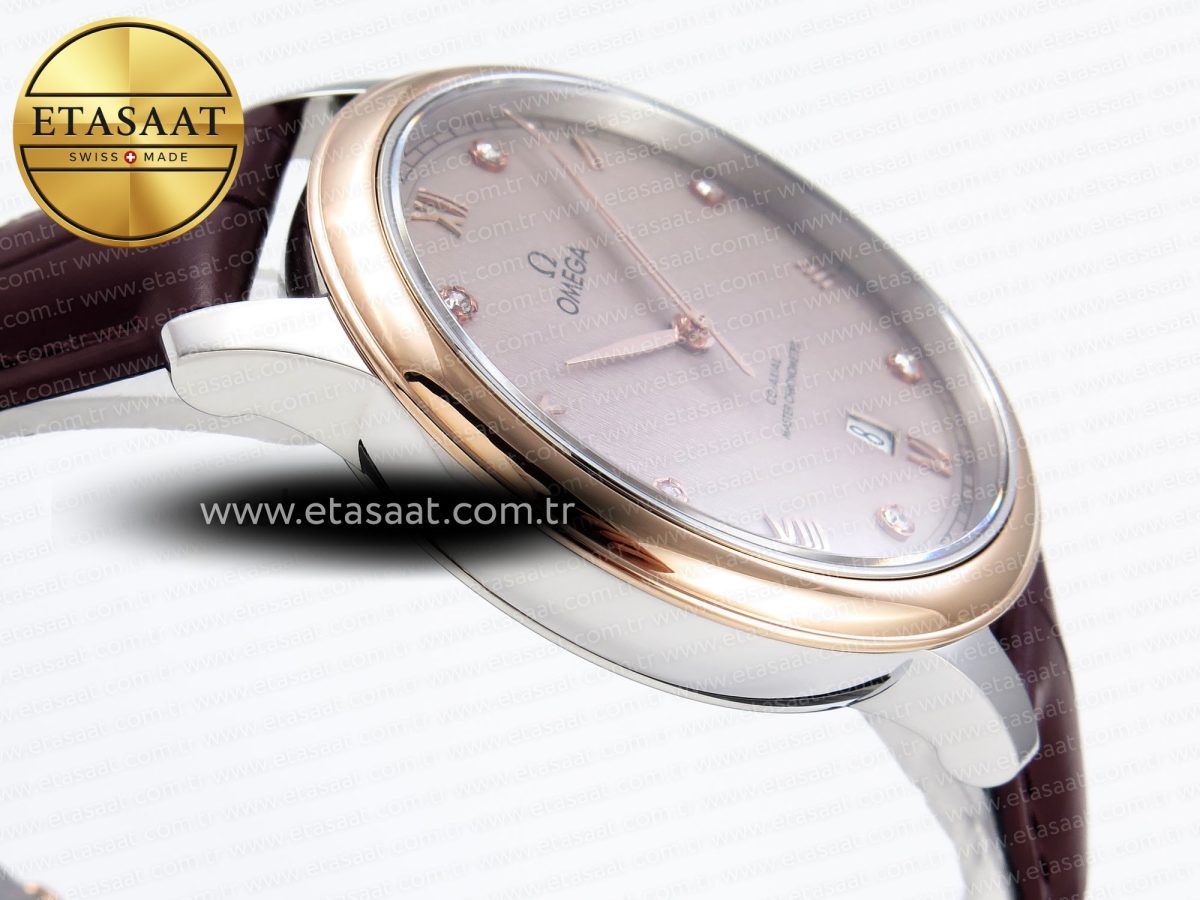 Omega De Ville Date Brown On Diamonds A8800 - Görsel 9