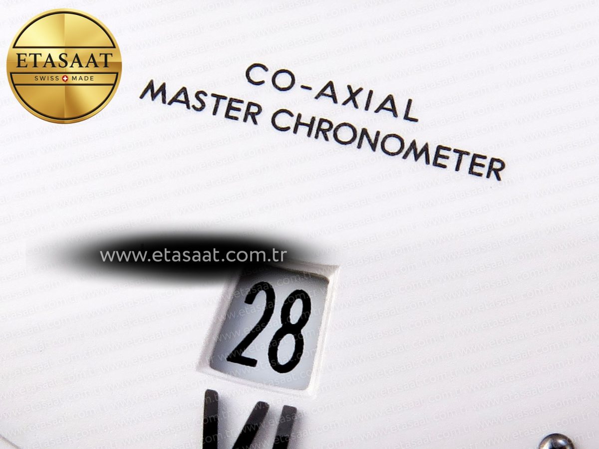 Omega De Ville Date White On Black Leather Strap A8800 - Görsel 11