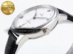 Omega De Ville Date White On Black Leather Strap A8800 - Görsel 8