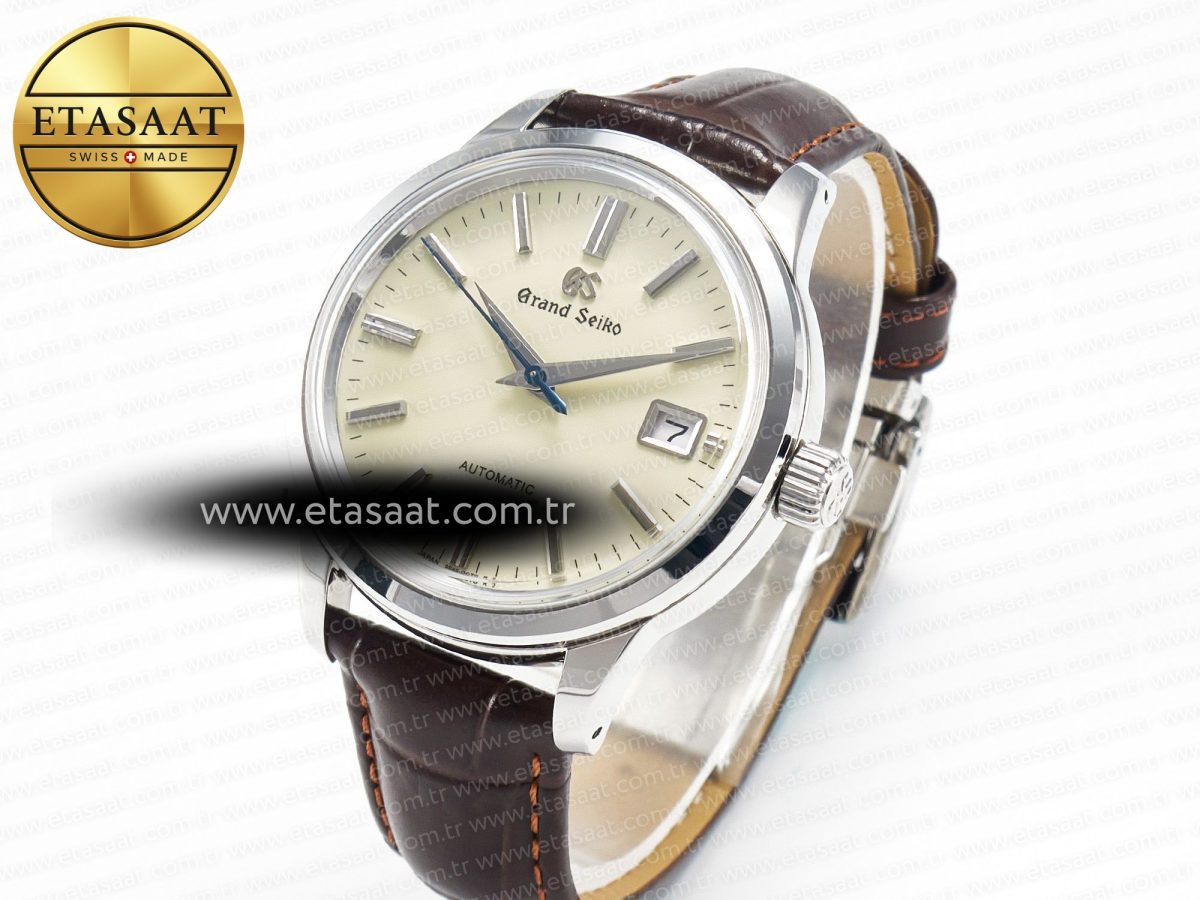 Elegance SBGR261 SS GSF 1:1 Best Edition Cream Dial on Brown Leather Strap NH34 - Görsel 1