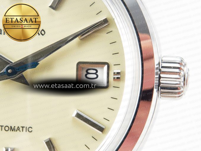 Elegance SBGR261 SS GSF 1:1 Best Edition Cream Dial on Brown Leather Strap NH34 - Görsel 12