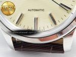 Elegance SBGR261 SS GSF 1:1 Best Edition Cream Dial on Brown Leather Strap NH34 - Görsel 13