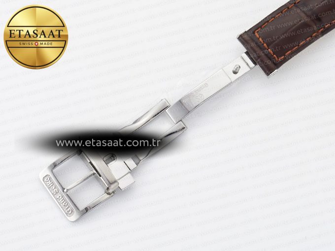 Elegance SBGR261 SS GSF 1:1 Best Edition Cream Dial on Brown Leather Strap NH34 - Görsel 23