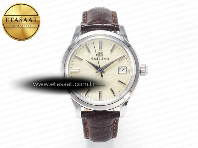 Elegance SBGR261 SS GSF 1:1 Best Edition Cream Dial on Brown Leather Strap NH34 - Görsel 3