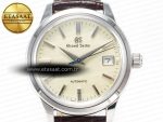 Elegance SBGR261 SS GSF 1:1 Best Edition Cream Dial on Brown Leather Strap NH34 - Görsel 4