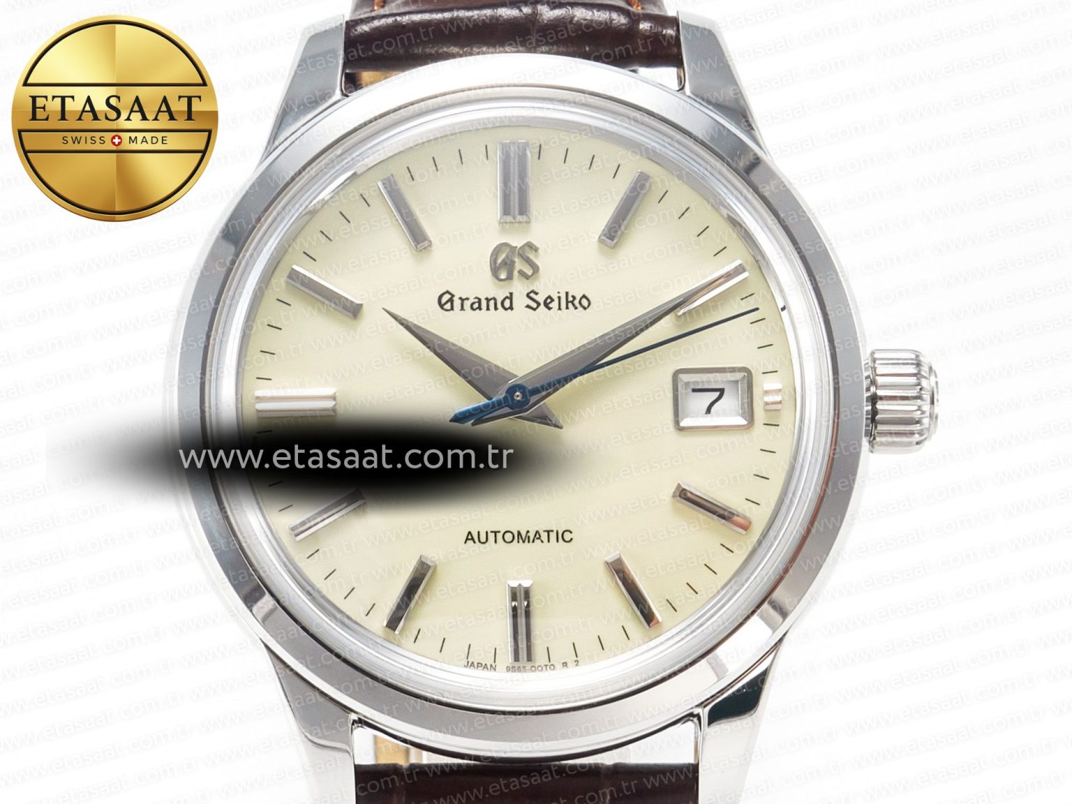 Elegance SBGR261 SS GSF 1:1 Best Edition Cream Dial on Brown Leather Strap NH34 - Görsel 4