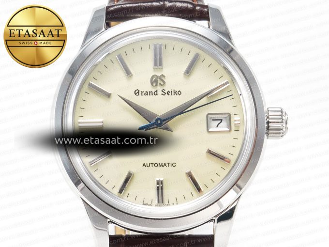 Elegance SBGR261 SS GSF 1:1 Best Edition Cream Dial on Brown Leather Strap NH34 - Görsel 4
