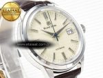 Elegance SBGR261 SS GSF 1:1 Best Edition Cream Dial on Brown Leather Strap NH34 - Görsel 5