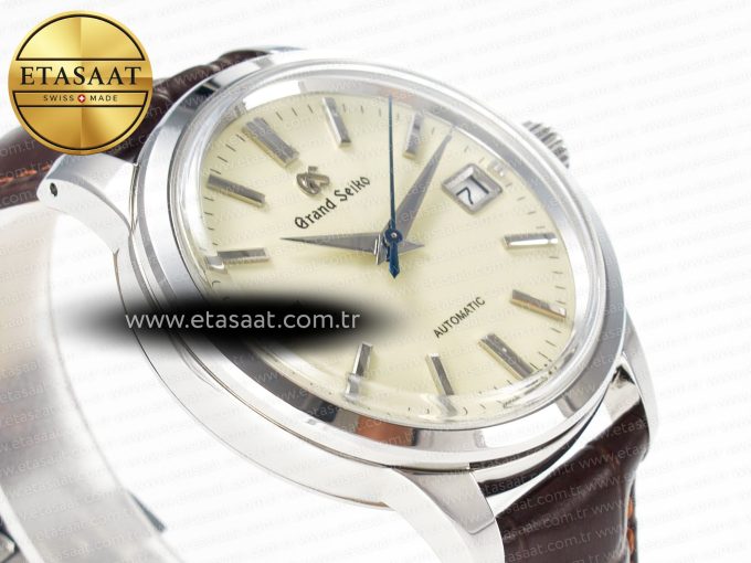 Elegance SBGR261 SS GSF 1:1 Best Edition Cream Dial on Brown Leather Strap NH34 - Görsel 7