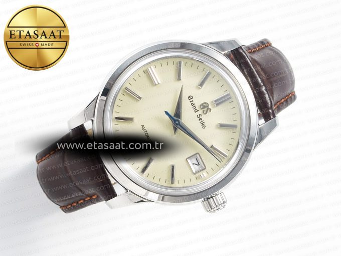 Elegance SBGR261 SS GSF 1:1 Best Edition Cream Dial on Brown Leather Strap NH34 - Görsel 8