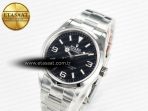 Explorer 36 904L Steel KRF 1:1 Best Edition Black Dial on SS Bracelet A2824 V2