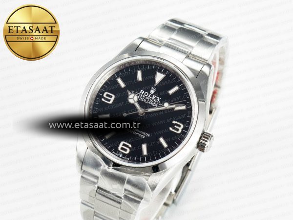 Explorer 36 904L Steel KRF 1:1 Best Edition Black Dial on SS Bracelet A2824 V2