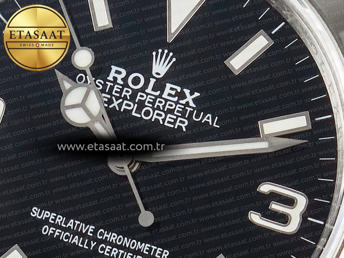 Explorer 36 904L Steel KRF 1:1 Best Edition Black Dial on SS Bracelet A2824 V2 - Görsel 10