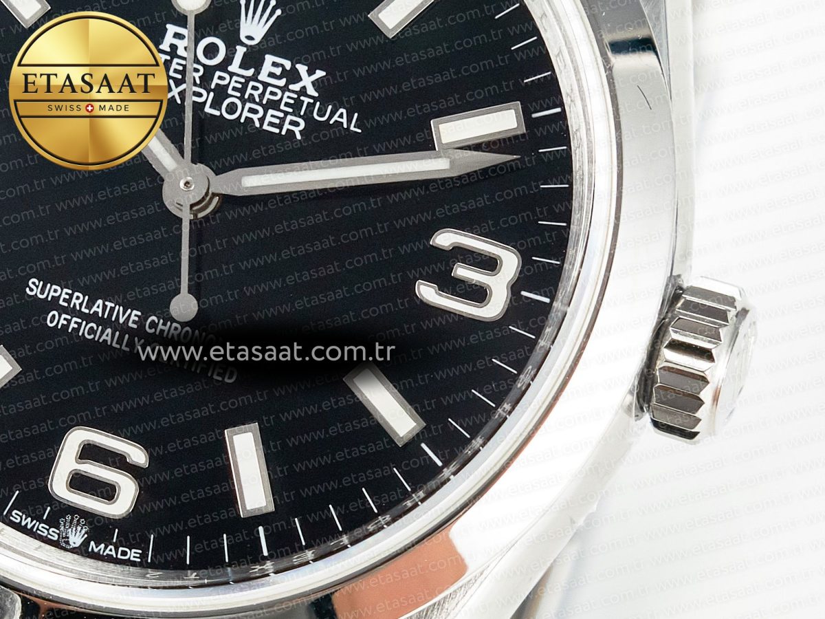 Explorer 36 904L Steel KRF 1:1 Best Edition Black Dial on SS Bracelet A2824 V2 - Görsel 11