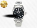 Explorer 36 904L Steel KRF 1:1 Best Edition Black Dial on SS Bracelet A2824 V2 - Görsel 3