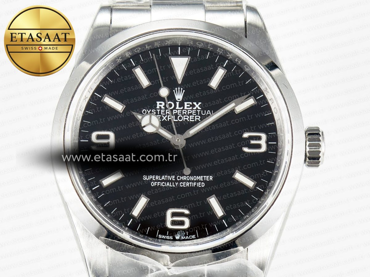 Explorer 36 904L Steel KRF 1:1 Best Edition Black Dial on SS Bracelet A2824 V2 - Görsel 4
