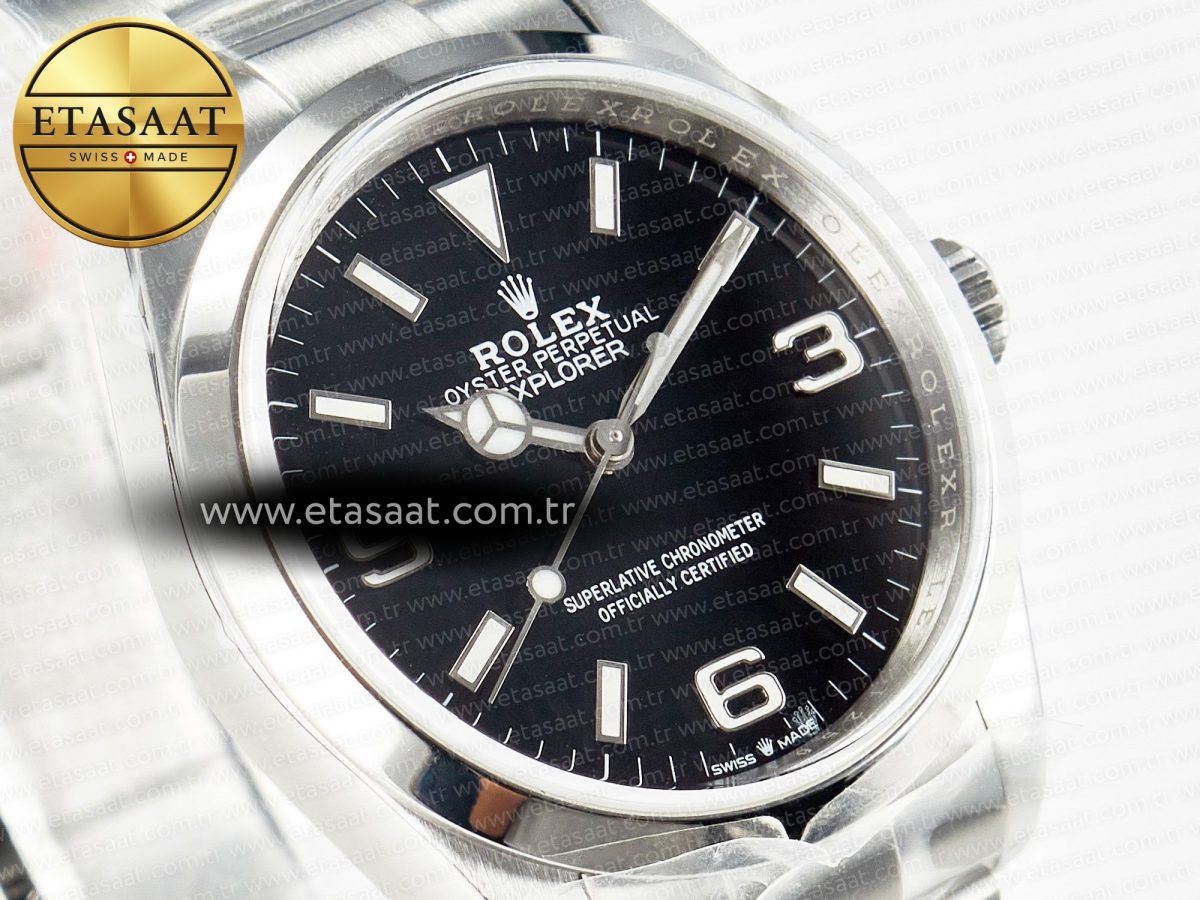 Explorer 36 904L Steel KRF 1:1 Best Edition Black Dial on SS Bracelet A2824 V2 - Görsel 5
