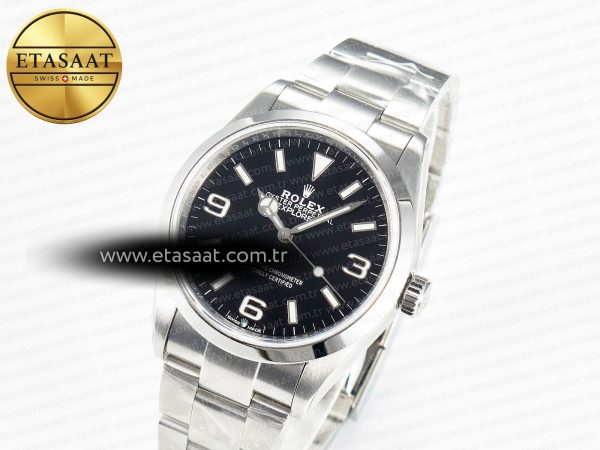 Explorer 36 904L Steel KRF 1:1 Best Edition Black Dial on SS Bracelet PT5000 V2