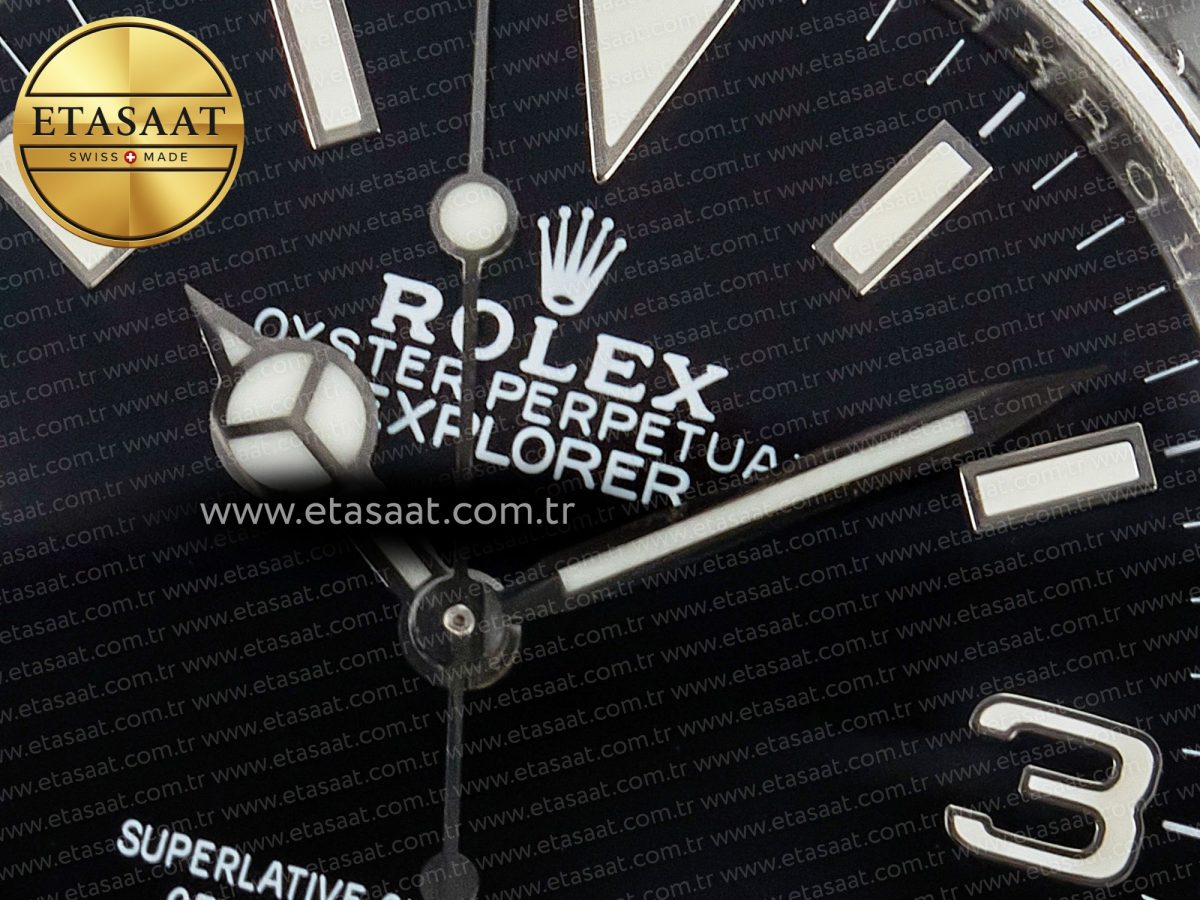 Explorer 36 904L Steel KRF 1:1 Best Edition Black Dial on SS Bracelet PT5000 V2 - Görsel 10