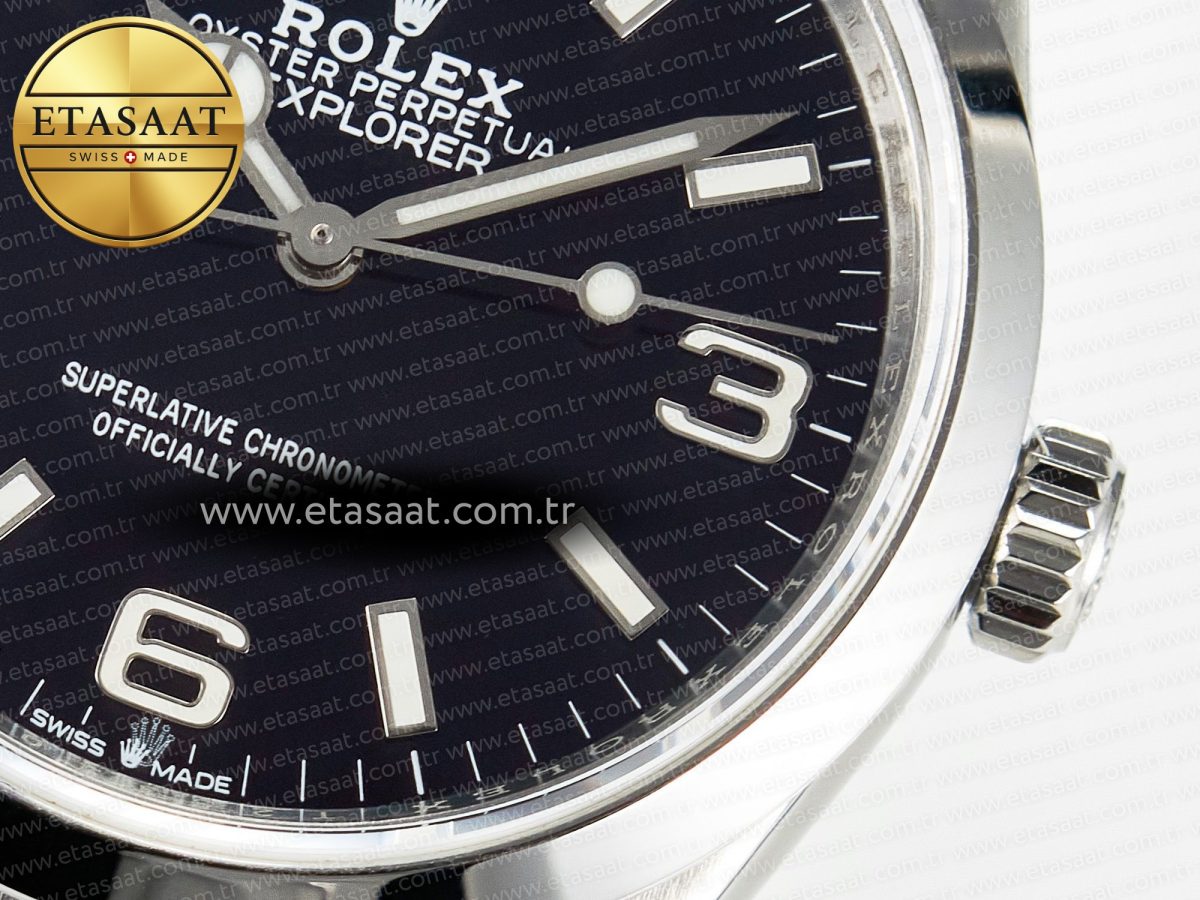 Explorer 36 904L Steel KRF 1:1 Best Edition Black Dial on SS Bracelet PT5000 V2 - Görsel 11